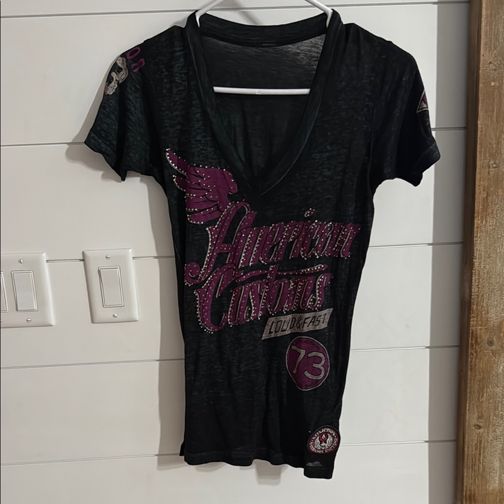Black and Pink Women's Top